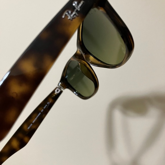 ?RAY-BAN POLARIZED GRADIENT NEW WAYFARER SUNGLASSES TORTOISE FRAME CASE & CLOTH main image 9
